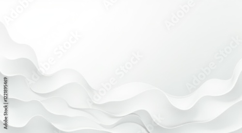 White background with a wave pattern