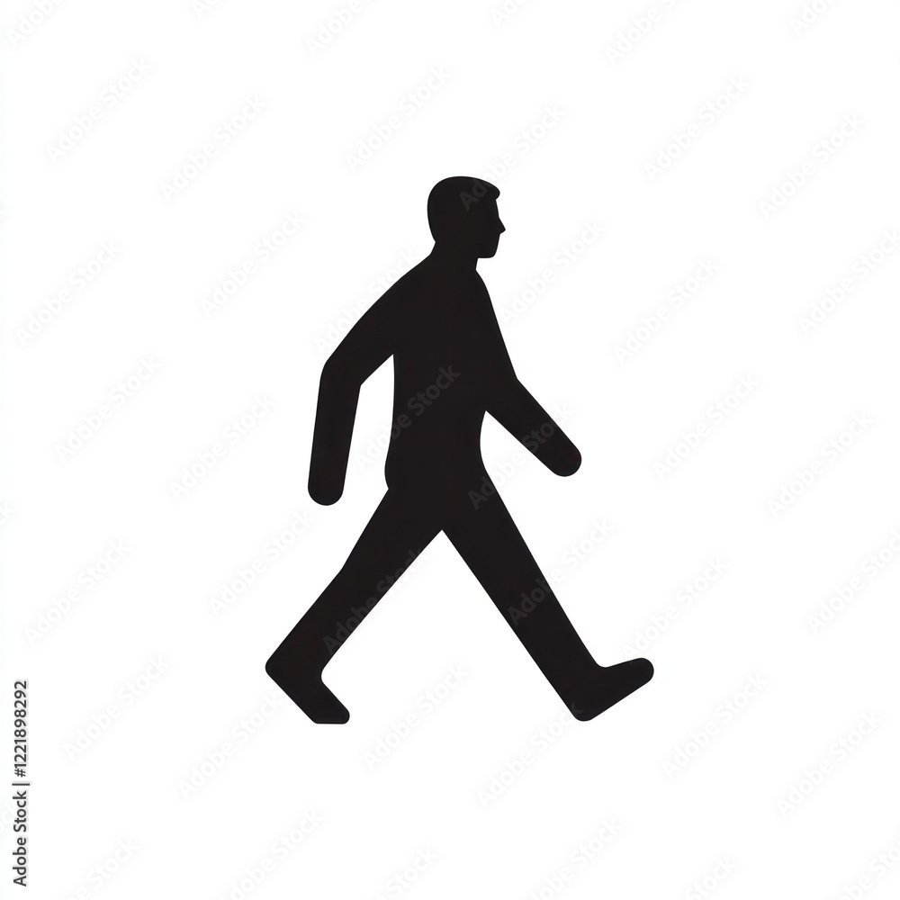 Black Silhouette Of A Person Walking Black Silhouette Of A Person Walking