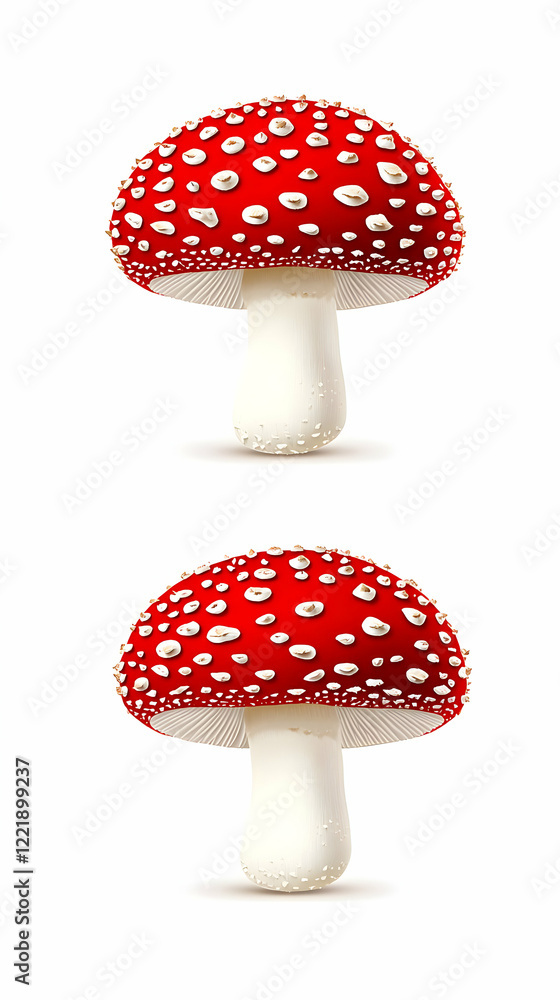 Red Mushroom Illustration Red Mushroom Illustration