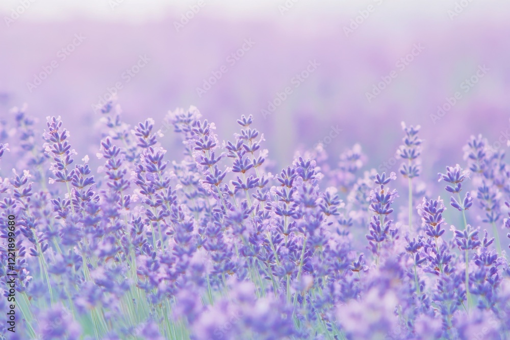 Naklejka premium lavender field in provence france