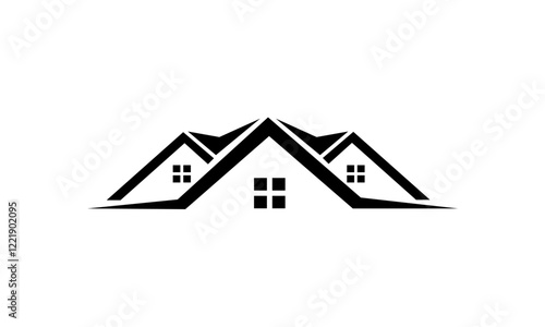 real estate house logo vector
