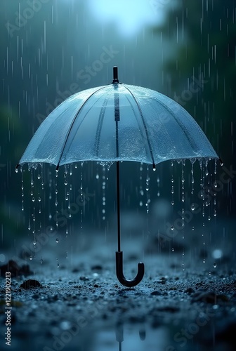 umbrella and rain