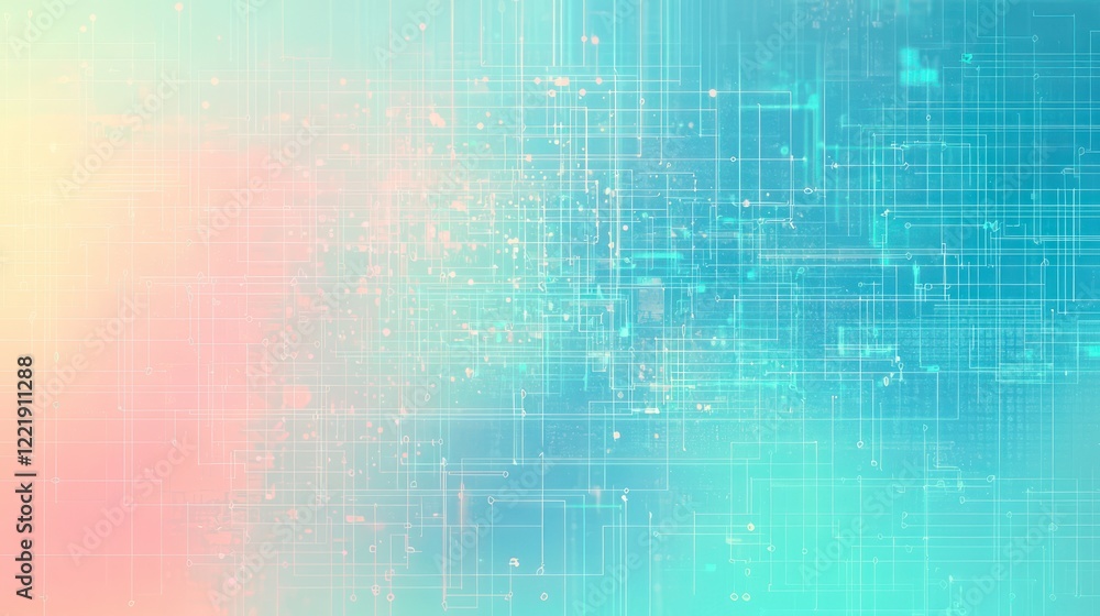 Abstract visuals featuring gradient tones and glitch elements, combining technological sophistication with artistic design. Abstract visuals featuring gradient tones and glitch elements, combining technological sophistication with artistic design.