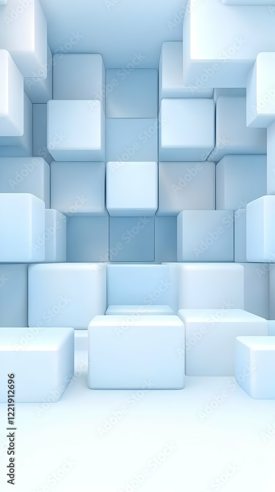 Abstract 3D Cube Background Abstract 3D Cube Background