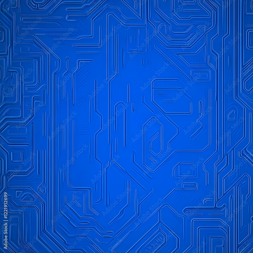 Abstract Blue Circuit Background Illustration Abstract Blue Circuit Background Illustration