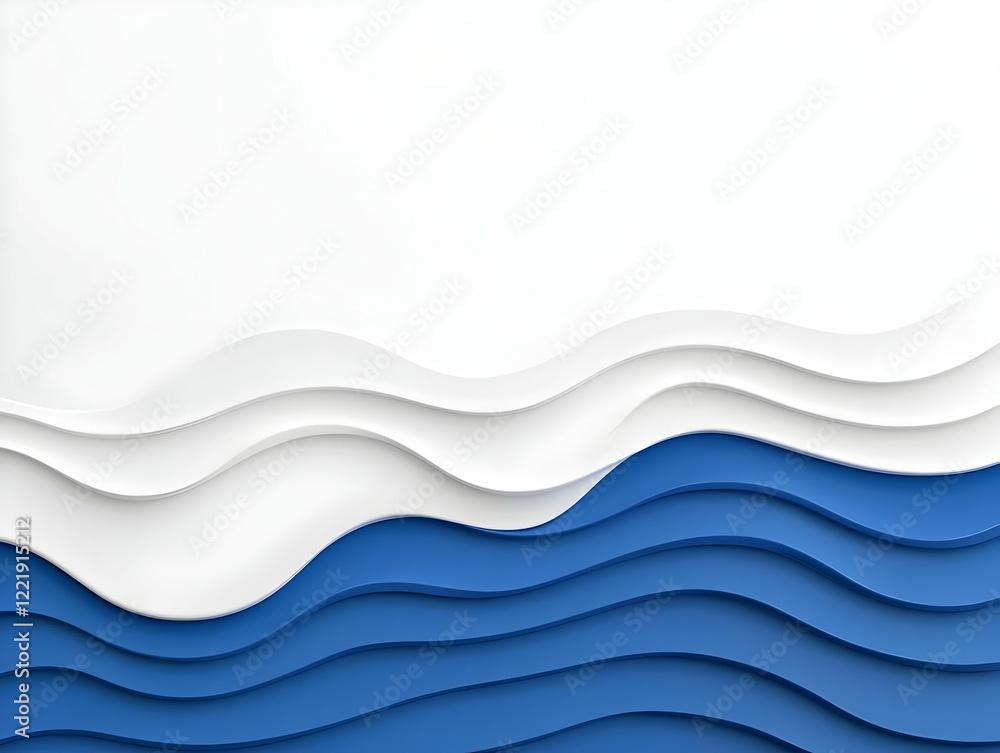 Obraz premium Abstract 3D Wave Background