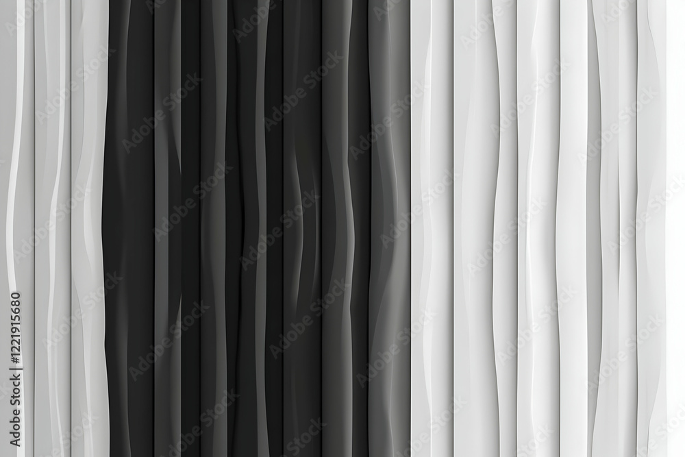 Abstract 3D Background, Gray Wave Pattern Abstract 3D Background, Gray Wave Pattern