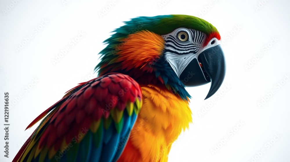 Vibrant Macaw Parrot Close-up Vibrant Macaw Parrot Close-up