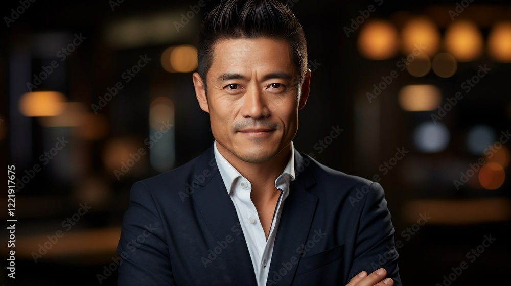 Portrait of a Confident Asian Businessman Portrait of a Confident Asian Businessman