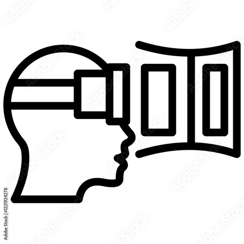 Virtual Reality Outline Icon