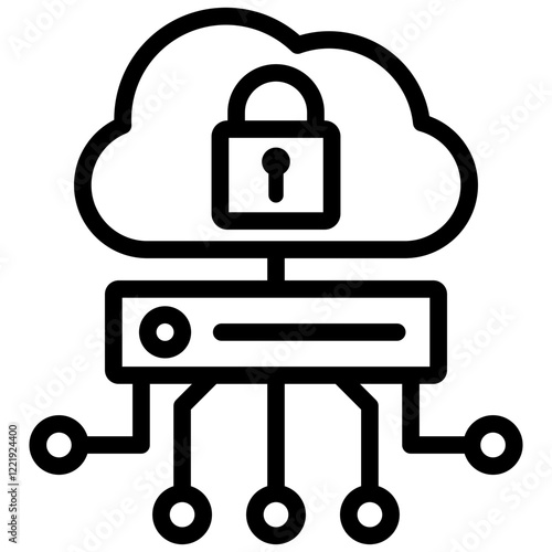 Network Slicing Outline Icon