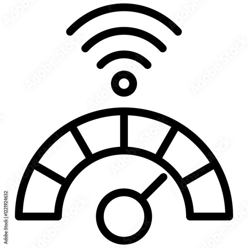 High Bandwidth Outline Icon