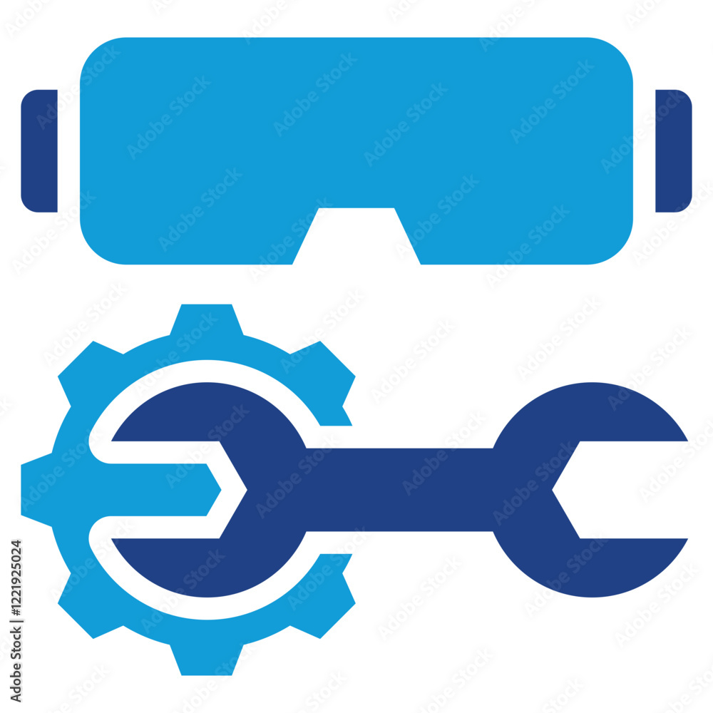 Augmented Manufacturing Dual Tone Icon Augmented Manufacturing Dual Tone Icon
