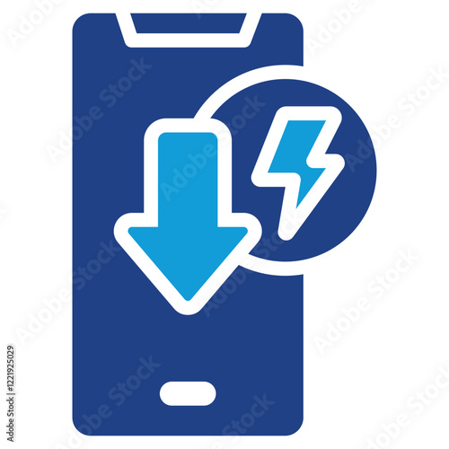 Low Power Usage Dual Tone Icon