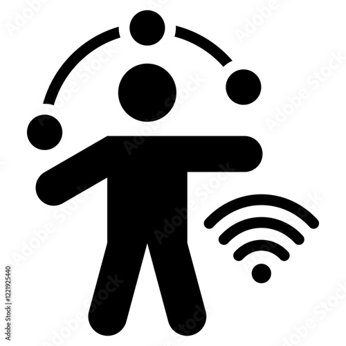 Immersive Experience Solid Black Icon