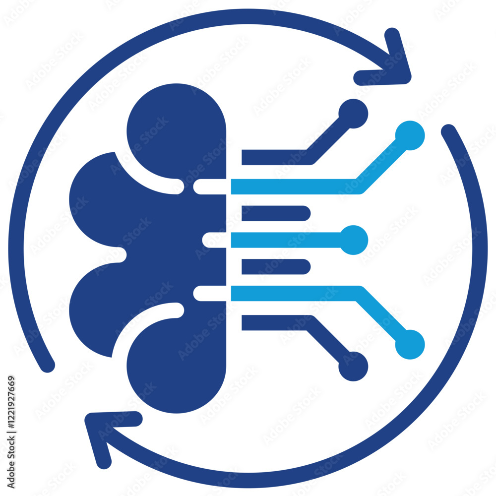 Reinforcement Learning Dual Tone Icon Reinforcement Learning Dual Tone Icon