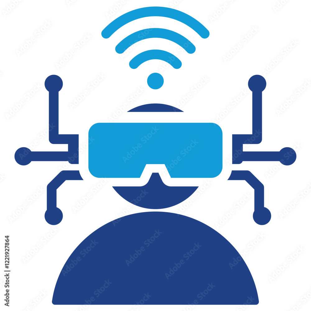 Virtual Reality Dual Tone Icon