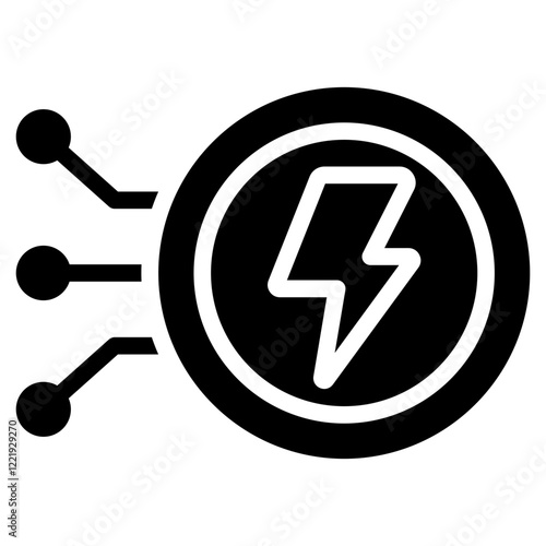 Flash Loan Solid Black Icon