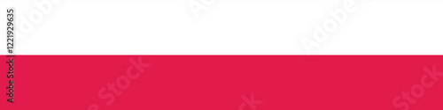 Free Download Poland flag long banner digital vector illustration - GFXLoad