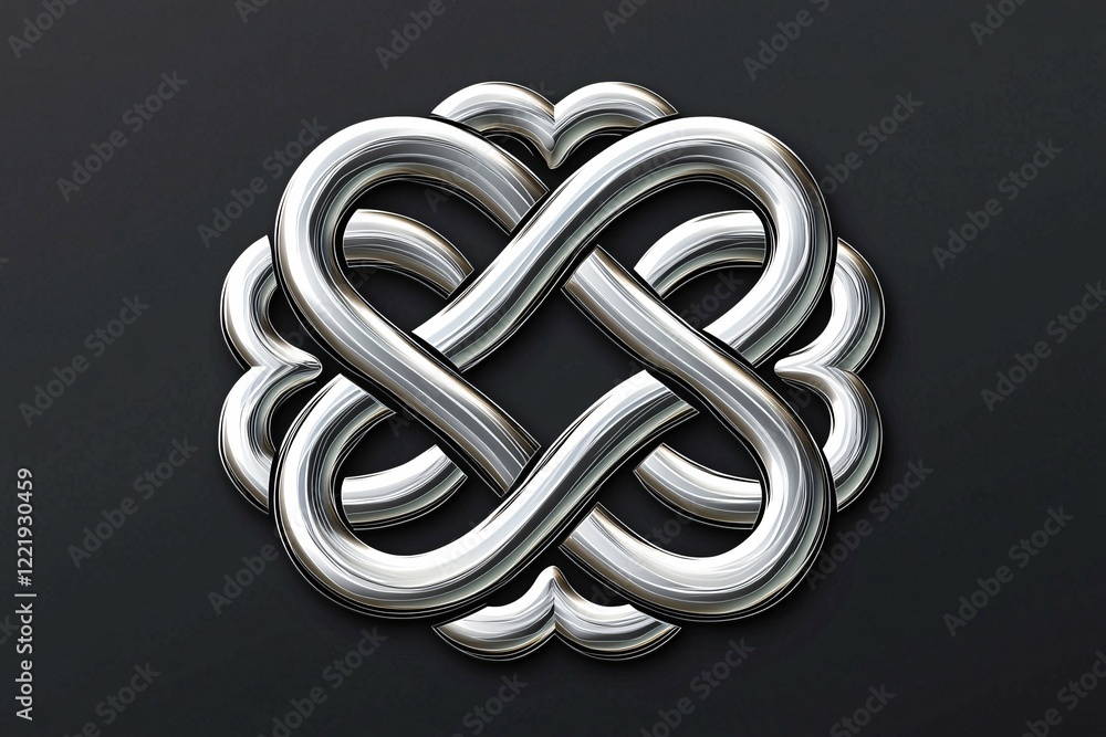 High-resolution art of an eternal knot featuring intricate patterns symbolizing unity and infinity, perfect for various design projects. High-resolution art of an eternal knot featuring intricate patterns symbolizing unity and infinity, perfect for various design projects.