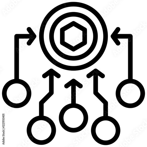 Staking Pool Outline Icon