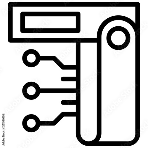 Hardware Wallet Outline Icon