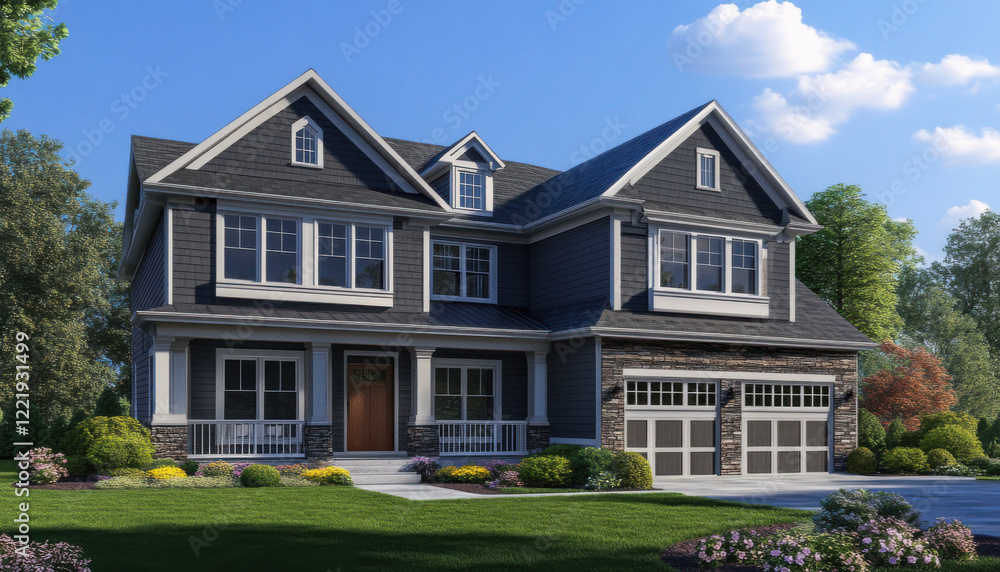 single family house in quakertown pa, spring time single family house in quakertown pa, spring time