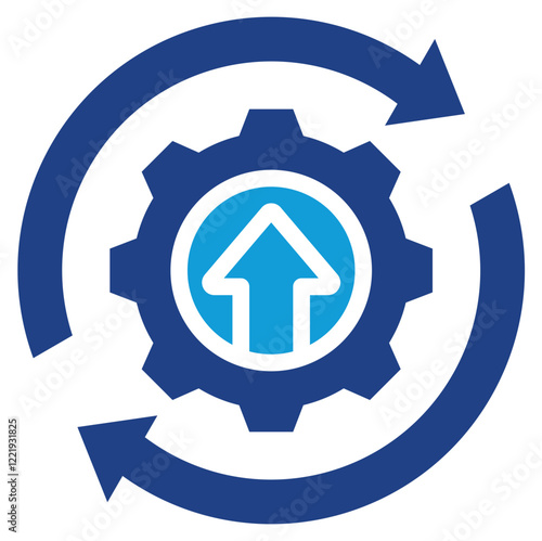 Process Optimization Dual Tone Icon