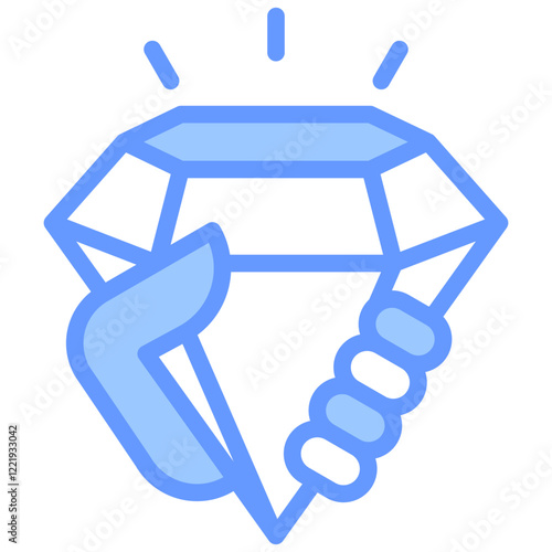 Value Proposition Lineal Blue Icon