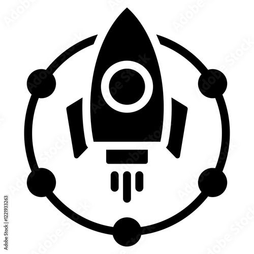 Lean Startup Solid Black Icon