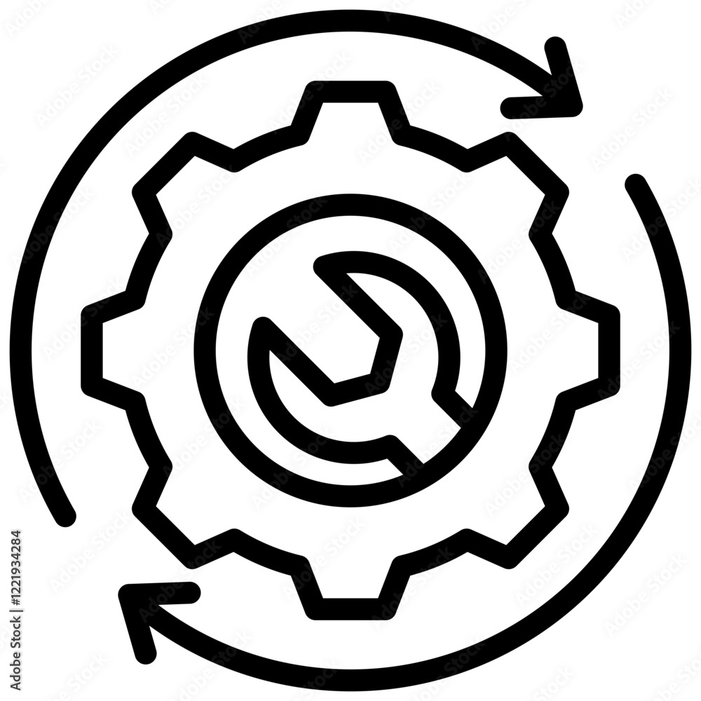 Automation Tools Outline Icon