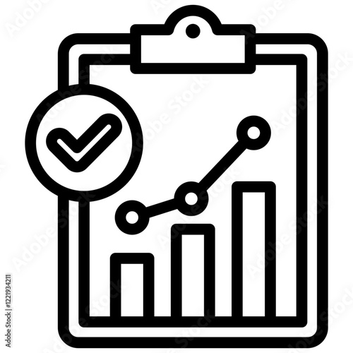 Performance Metric Outline Icon