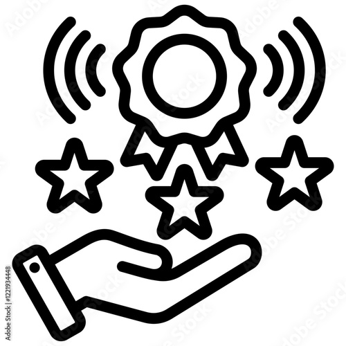 Brand Awareness Outline Icon