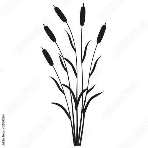 A tall palm tree with a tall pole in the middle. The pole is black and has a white base