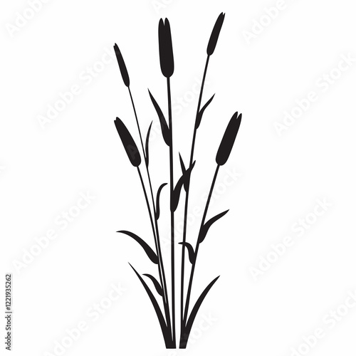 A tall palm tree with a tall pole in the middle. The pole is black and has a white base