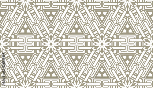 Creative seamless geometric pattern. Modern vector illustration. For template, cover, background