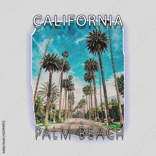 long beach california summer time, summer beach sunshine vector print design artwork, take me to the sunshine, Beach Paradise Print T-shirt Graphics Design, typography slogan on palm trees background