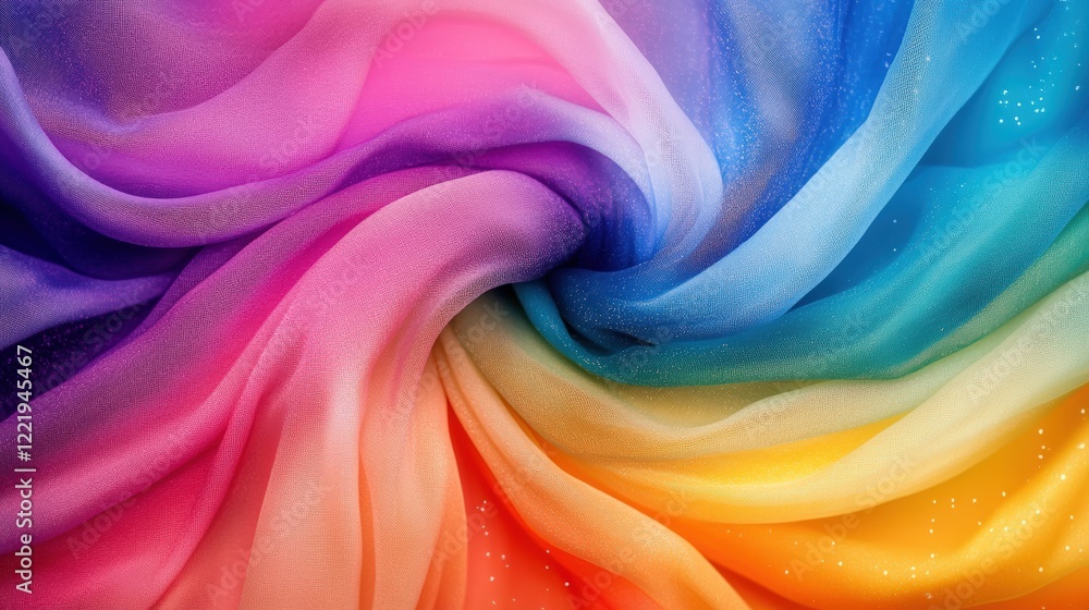 A fairy tale-inspired pastel rainbow gradient with soft sparkles and flowing textures A fairy tale-inspired pastel rainbow gradient with soft sparkles and flowing textures