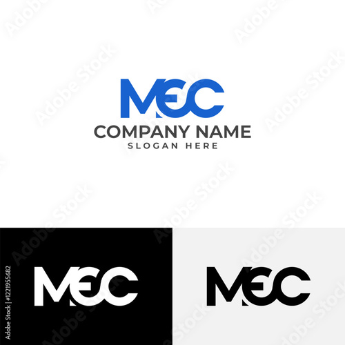 A modern and minimalist logo featuring the letters "M", "E", and "C" intertwined to create a unique and dynamic visual. The design conveys a sense of connection and collaboration