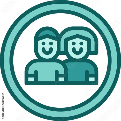 citizen two tone icon