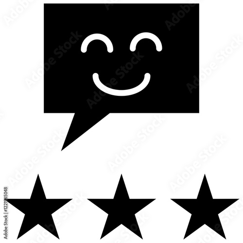Satisfaction Glyph Icon