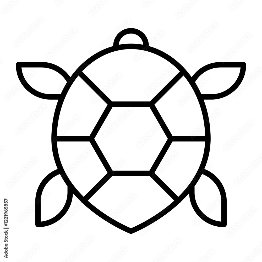 Obraz premium Turtle outline icon