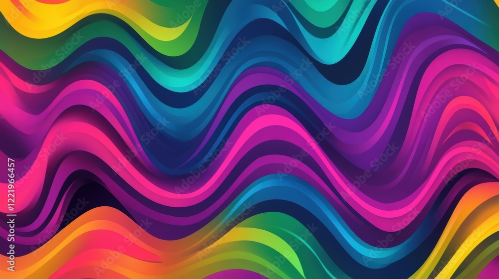 A neon green and bright purple background with zigzag and wave patterns for an energetic feel A neon green and bright purple background with zigzag and wave patterns for an energetic feel