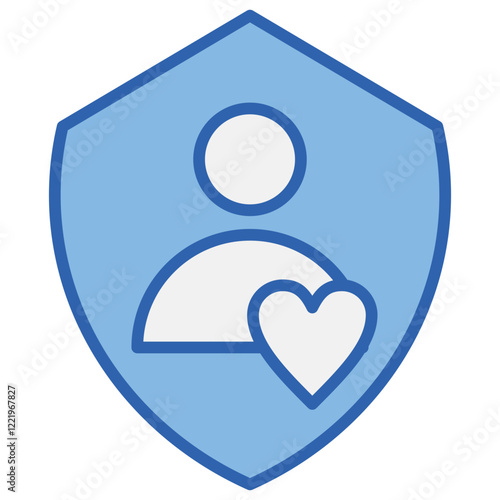 Loyalty Blue White Icon