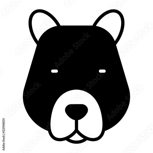 Dog black icon