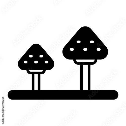 Mushroom black icon