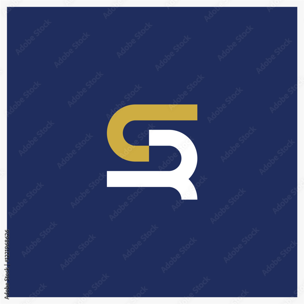 Fototapeta premium SR logo unique