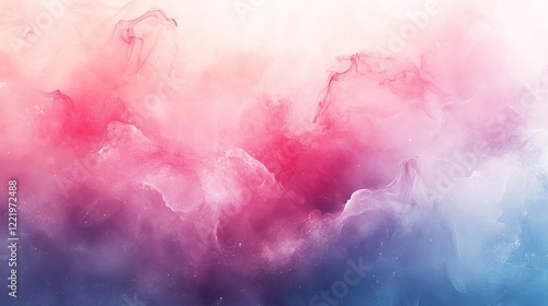 a picture of a pink and blue cloud with a red and white background photo