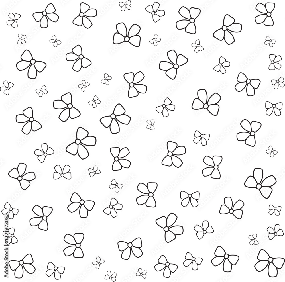Fototapeta premium Ribbon Seamless Pattern