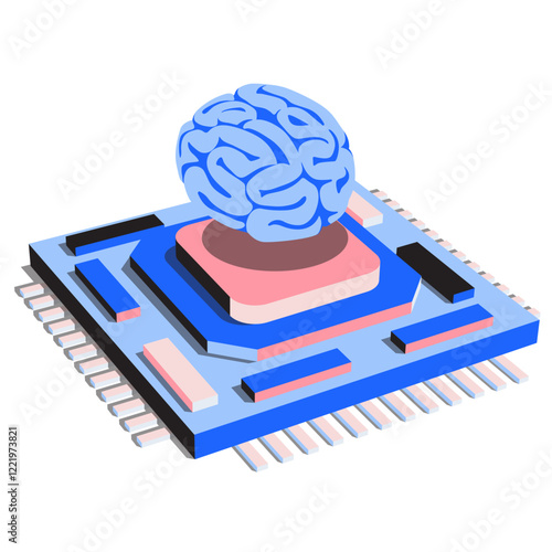 Artificial intelligence chip with brain
